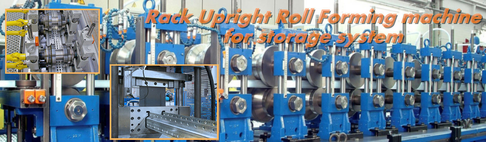 Mesin Roll Forming Lembaran Logam Racking Mengadopsi Teknologi Pemotongan Track